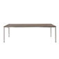 Portland Stainless Steel Extending Table 240-300 x 100 with HPL top Patina Grey-Brown