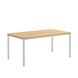 Portland Table Stainless Steel 165 x 90 with teak top