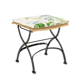 Hortensia Blue Cushion for Footstool