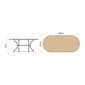 Fontenay Folding Oval Table 200 x 90, Teak
