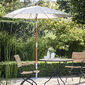 Tuscany Ivory Round Parasol 2.20m with wooden mast