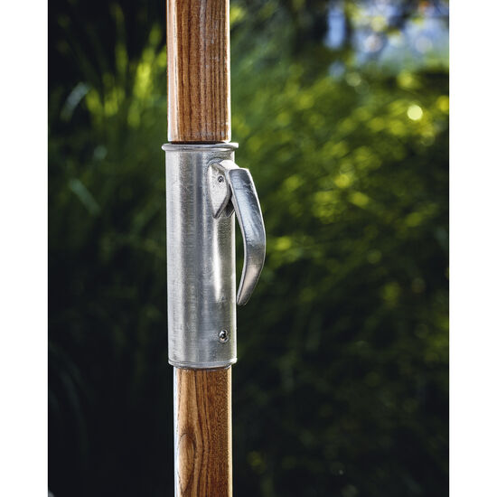 Tuscany Ivory Round Parasol 2.20m with wooden mast
