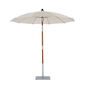 Tuscany Ivory Round Parasol 2.20m with wooden mast