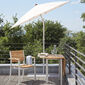 Tuscany Ivory Round Parasol 2.20m with aluminium mast