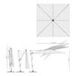 Trentino Ivory Square Parasol 3.50 x 3.50 m