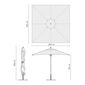 Calabria Square Parasol 3.00 x 3.00 m, Ivory