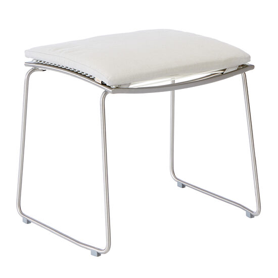 Silver Grey Cushion for Pan Chair Footstool