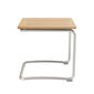 Bolero Table Stainless Steel 55 x 55, Teak