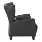 Marlowe Leather Armchair, Black