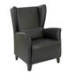 Marlowe Leather Armchair, Black