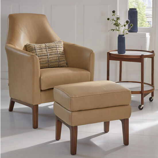 Tadeo Leather Armchair, Chamois