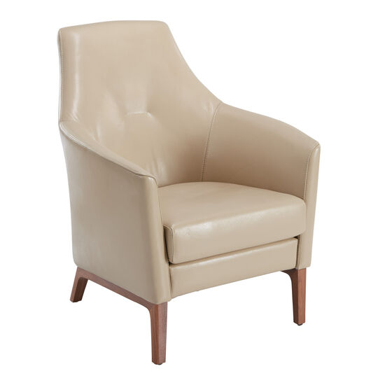 Tadeo Leather Armchair, Chamois