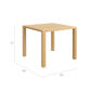 Square Table 90 x 90 Teak