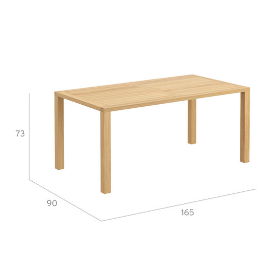 Square Table 165 x 90 Teak
