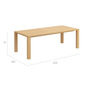 Square Table 220 x 100 Teak