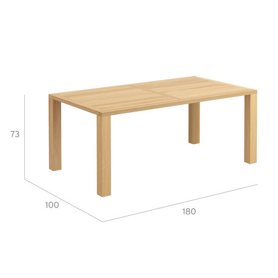 Square Table 180 x 100 Teak