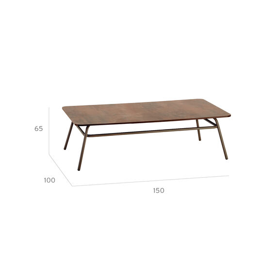 Casablanca Table 150 x 100, Patina Grey-Brown