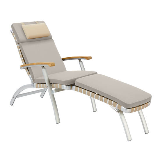 United States Deck Chair with Long Footrest