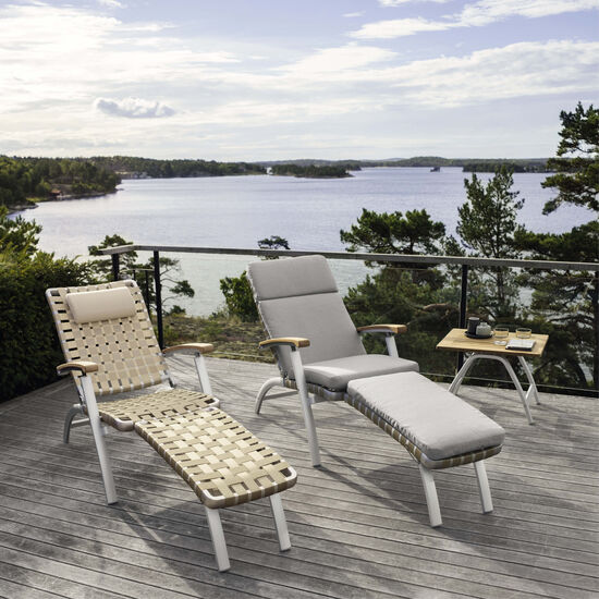 United States Deck Chair with Long Footrest