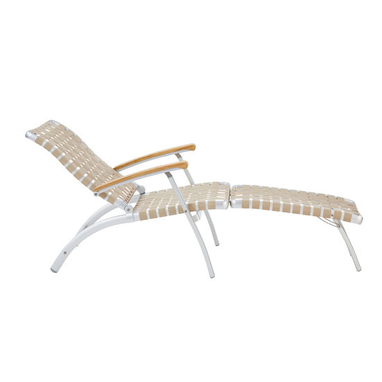 United States Deck Chair with Long Footrest