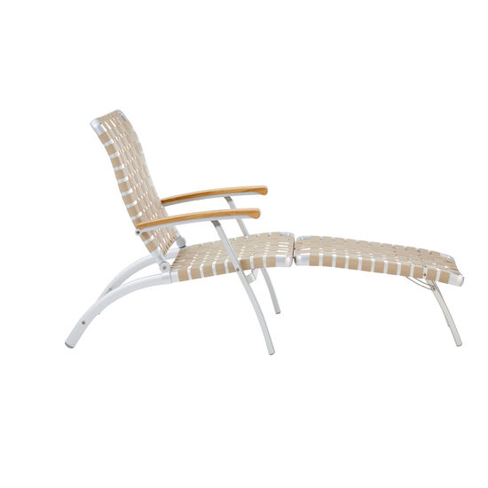 United States Deck Chair with Long Footrest