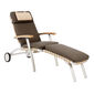 United States Deck Chair with Wheels and Long Footrest