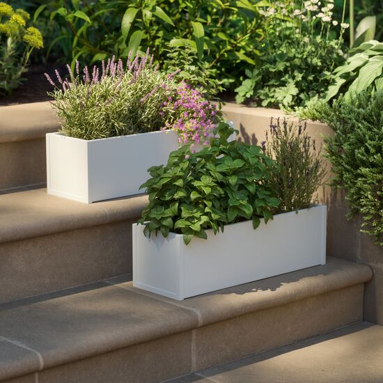 Normandy Planters White (2 pcs.)