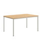 Portland Table Stainless Steel 140 x 90 with teak top