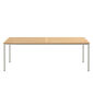 Portland Table Stainless Steel 220 x 100 with teak top