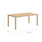 Portland Extending Table 165-225 x 90, Teak
