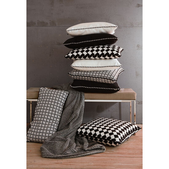 Feather Cushion 60 x 30 Nero
