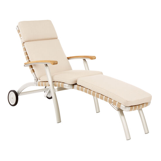 Linum Cushion for United States Deck Chair with Long Footrest