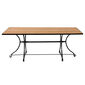 Fontenay Lounge Table square 160 x 85 with teak top