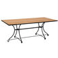 Fontenay Lounge Table square 160 x 85 with teak top