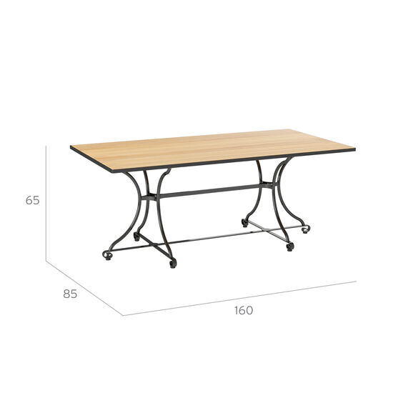 Fontenay Low dining Table square 160 x 85, Teak