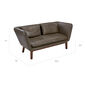 Hamilton Leather Sofa, Grey
