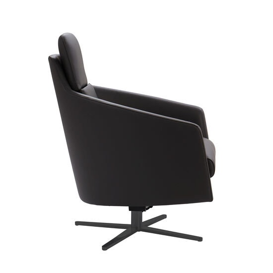 Blake Leather Armchair Flannel