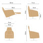 Blake Leather Armchair Macadamia