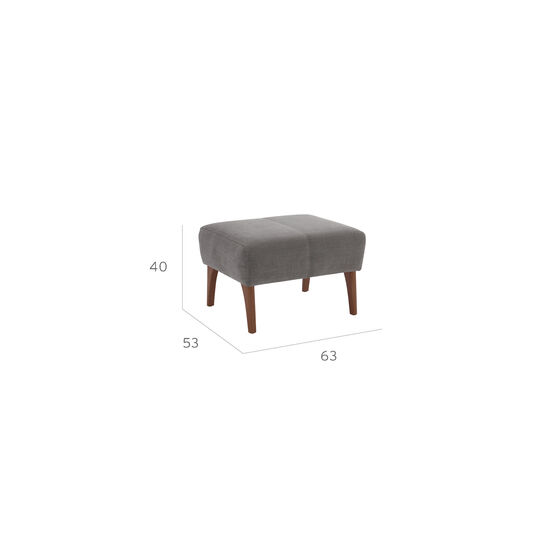 Alden Footstool Flanel