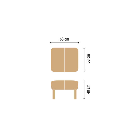 Alden Footstool Macadamia