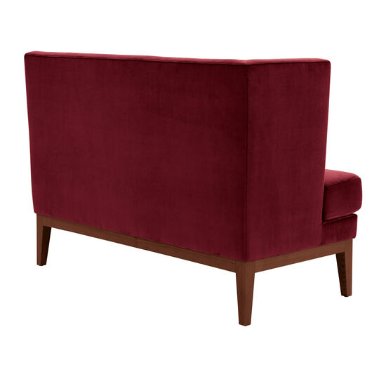 Hyde Dining Sofa Carmine with armrest right