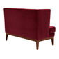 Hyde Dining Sofa Carmine with armrest right