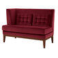 Hyde Dining Sofa Carmine with armrest right