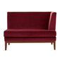 Hyde Dining Sofa Carmine with armrest left