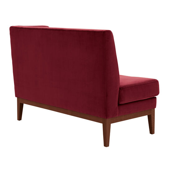 Hyde Dining Sofa Carmine with armrest left