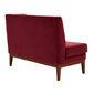 Hyde Dining Sofa Carmine with armrest left