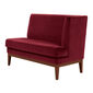Hyde Dining Sofa Carmine with armrest left