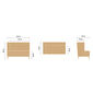 Hyde Dining Sofa Taupe with armrest right