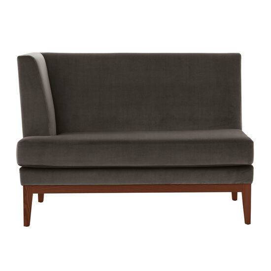 Hyde Dining Sofa Taupe with armrest right