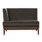 Hyde Dining Sofa Taupe with armrest right